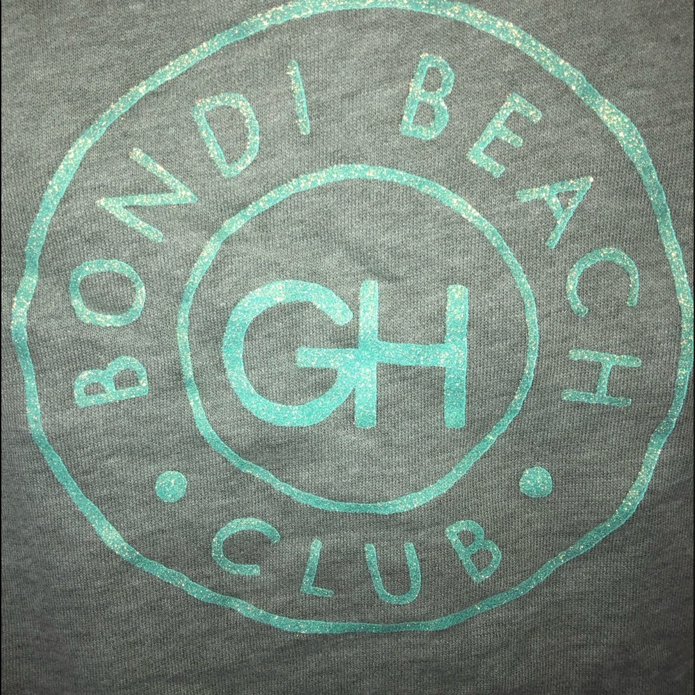 Grey gilly Hicks boatneck sweatshirt